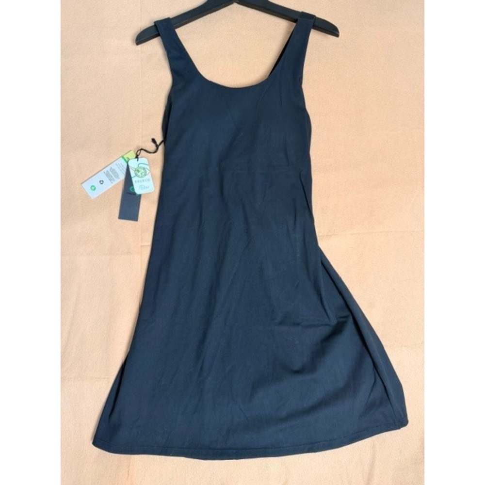 Mono B Women's Athletic Dress Black Built In Bra Criss Cross Back Size XL